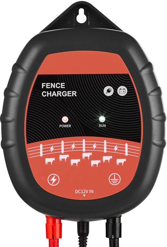 Schrikdraadapparaat voor Elektrische Afrastering, 10 Kv 1j, Ac/Dc-Oplader voor Afrastering met Led-Indicator, Dekking van 3,5 Km, Effectief voor De Bescherming van Vee En Pluimvee Tegen Dieren In Het Wild