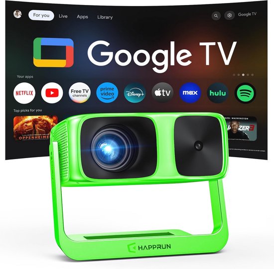 4K Ultra-HD Projector met Auto Focus en Keystone - 300 Inch Beeld, Wifi ...