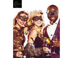 Mystery Nights – Set van 6 Zwarte Kanten Maskers | Erotisch | Fetish | Kinky Party | Festival | Masquerade | BDSM | Boudoir | Erotische Accessoires | Festival | Gezichtsversiering | Themafeest | Chique | One Size | Dare to Undress