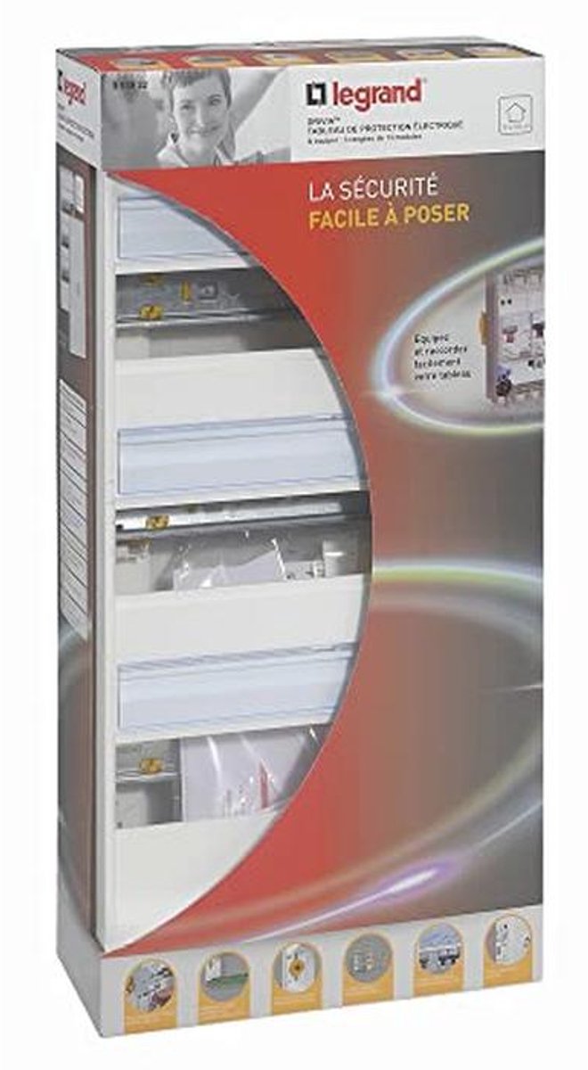 Coffret électrique nu - 3 Rangées van 13 modules