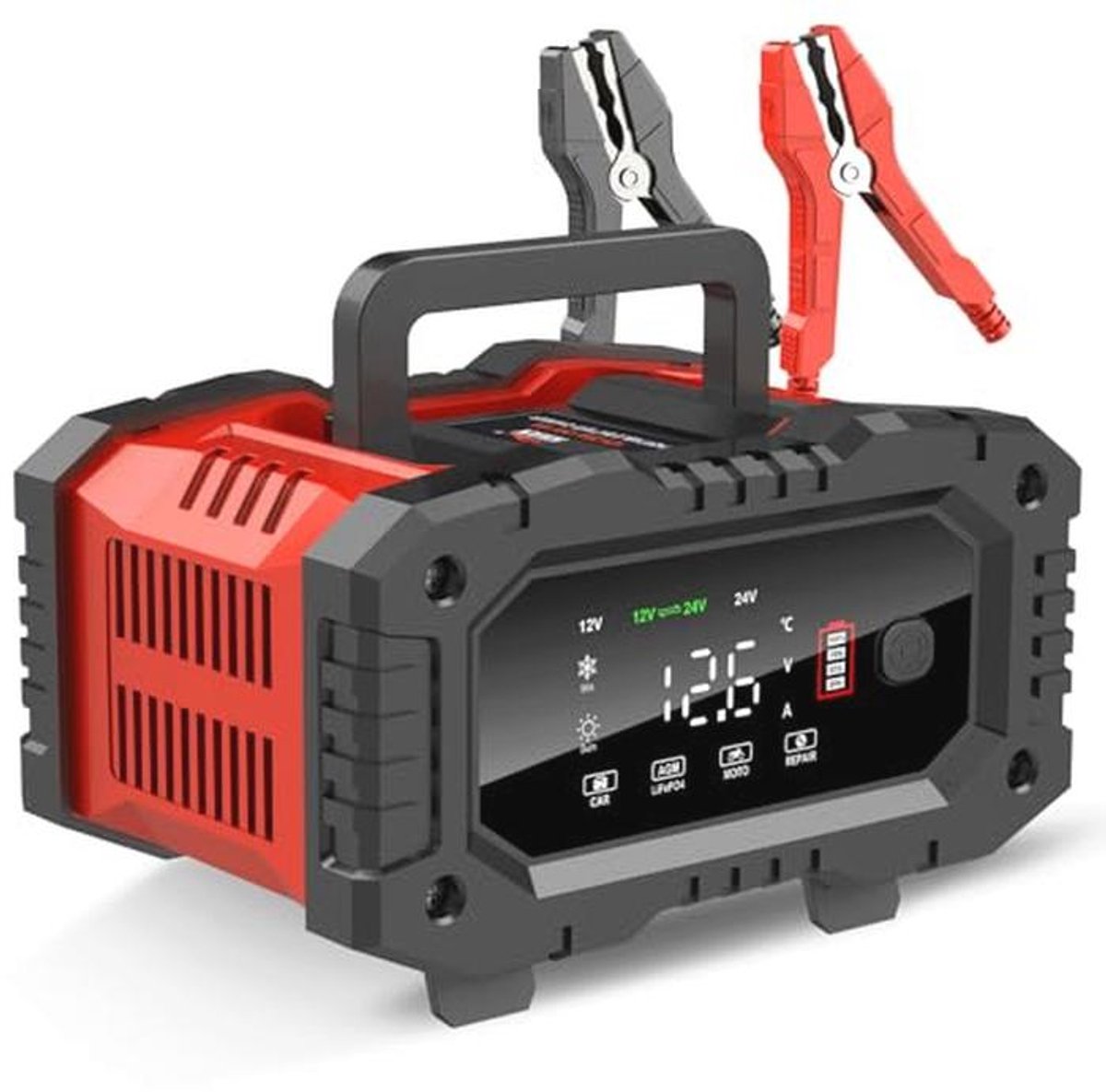 Batterijlader Onderhouder 5A 12V - Ideaal voor Auto, Motor, Boot en Grasmaaier