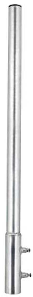 Aluminium mast extensie 100 cm - 50 mm diameter, masthouder met kap