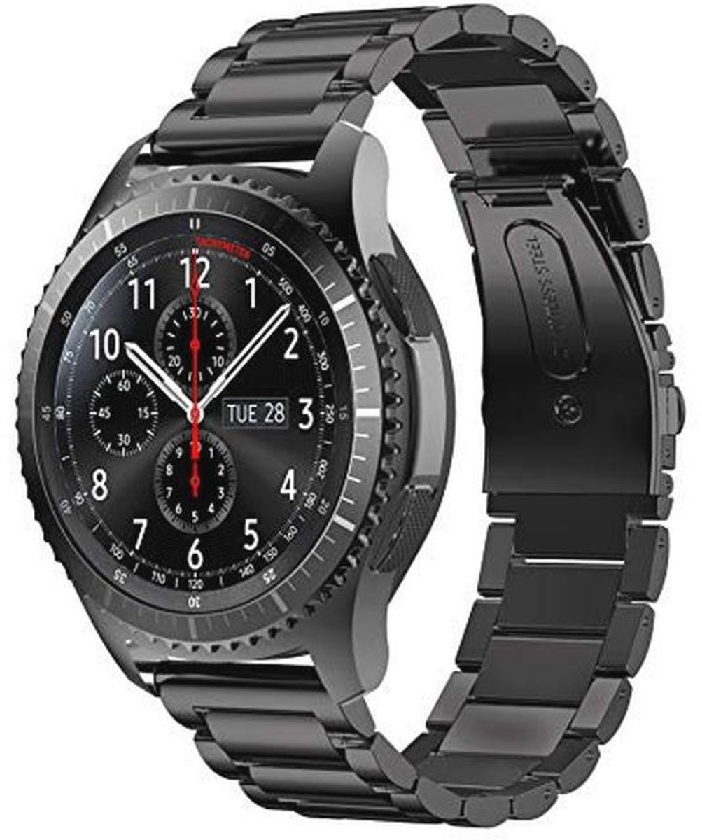 22 mm Rvs Vervangband voor Smartwatches - Verstelbare Sportieve Armband