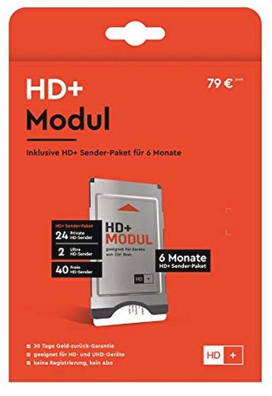 CI+ module voor satellietontvangst - 6 maanden HD+ zenderpakket | bol