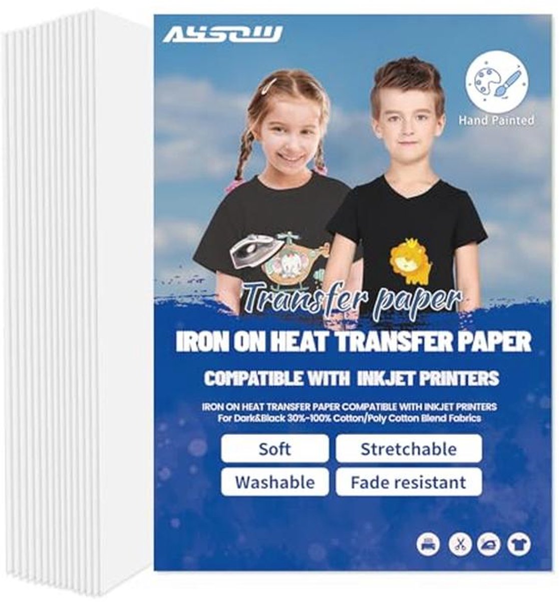 15 A4 Bladen Transferpapier voor Textiel - Geschikt voor T-Shirts en Donkere Stoffen