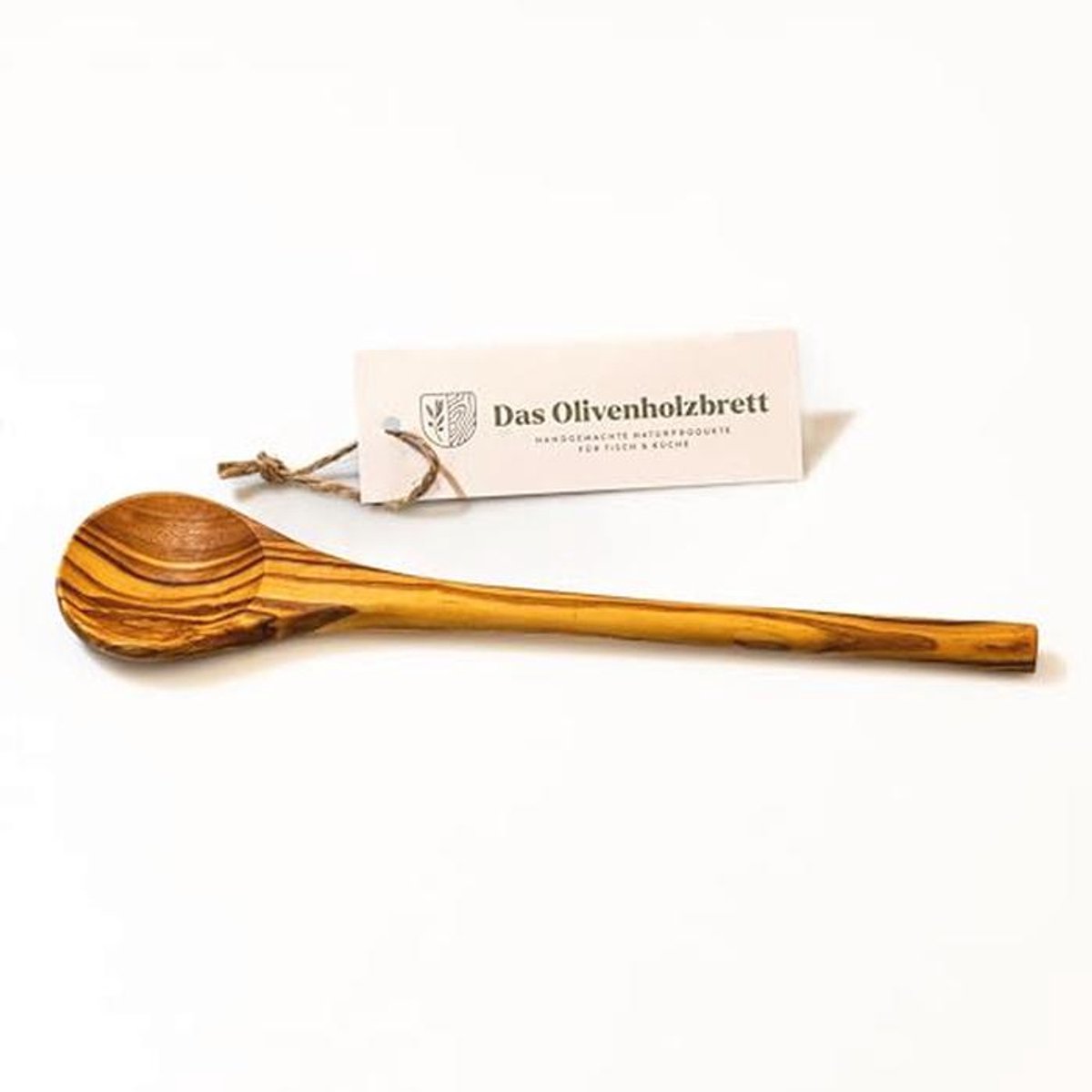 Houten Kooklepel van Olijfhout - 30 cm - Handgemaakt en Natuurlijk