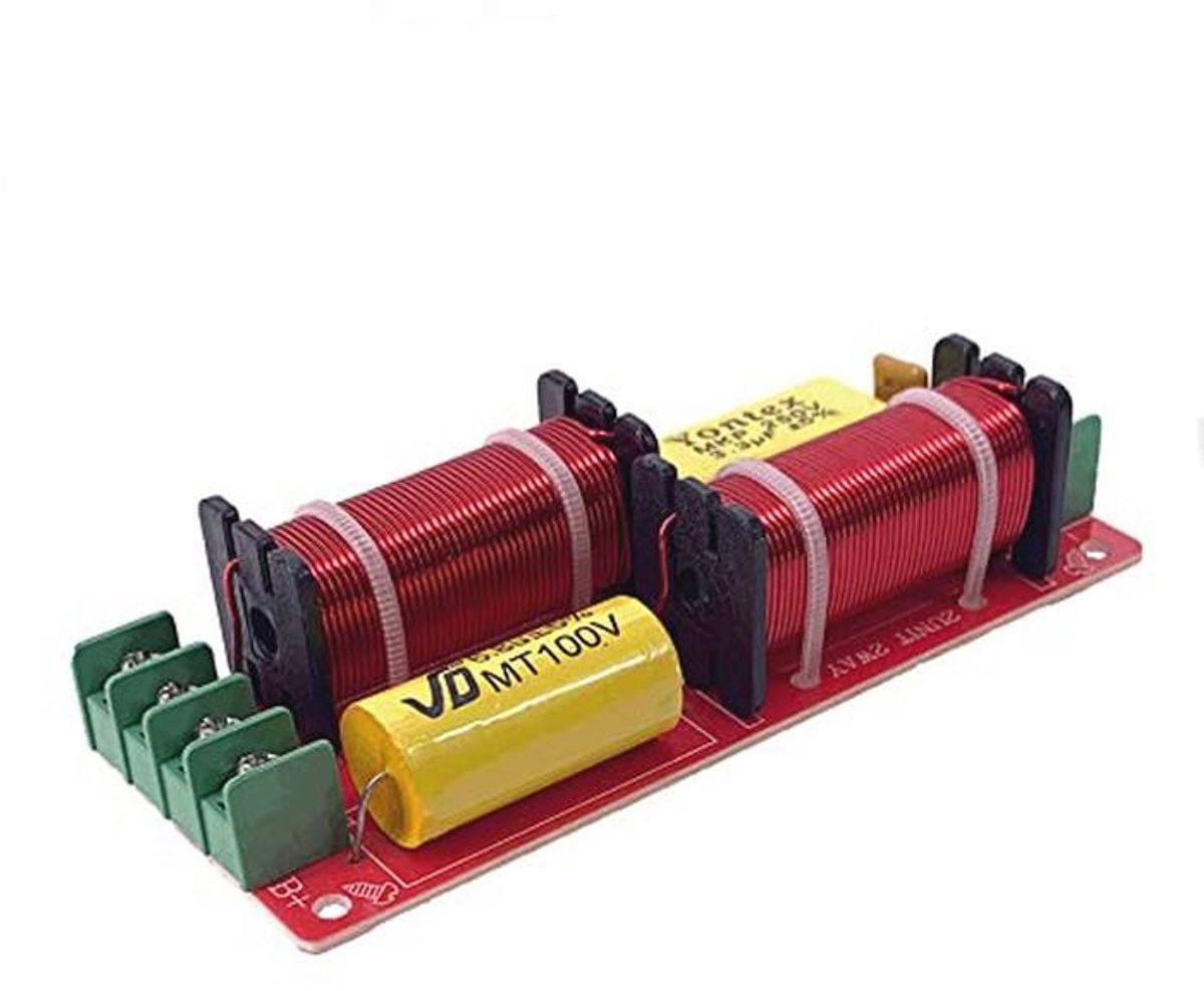 150W 2-weg Speaker Crossover voor Hoge en Lage Frequentie - Crossover Punt 2600Hz - Geschikt voor HI-FI Boekenplank en Surround Luidsprekers