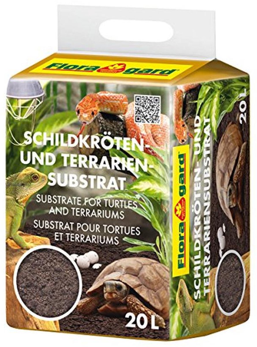 Natuurlijk terrariumsubstraat voor reptielen, 20 liter - Schildpadaarde en strooisel