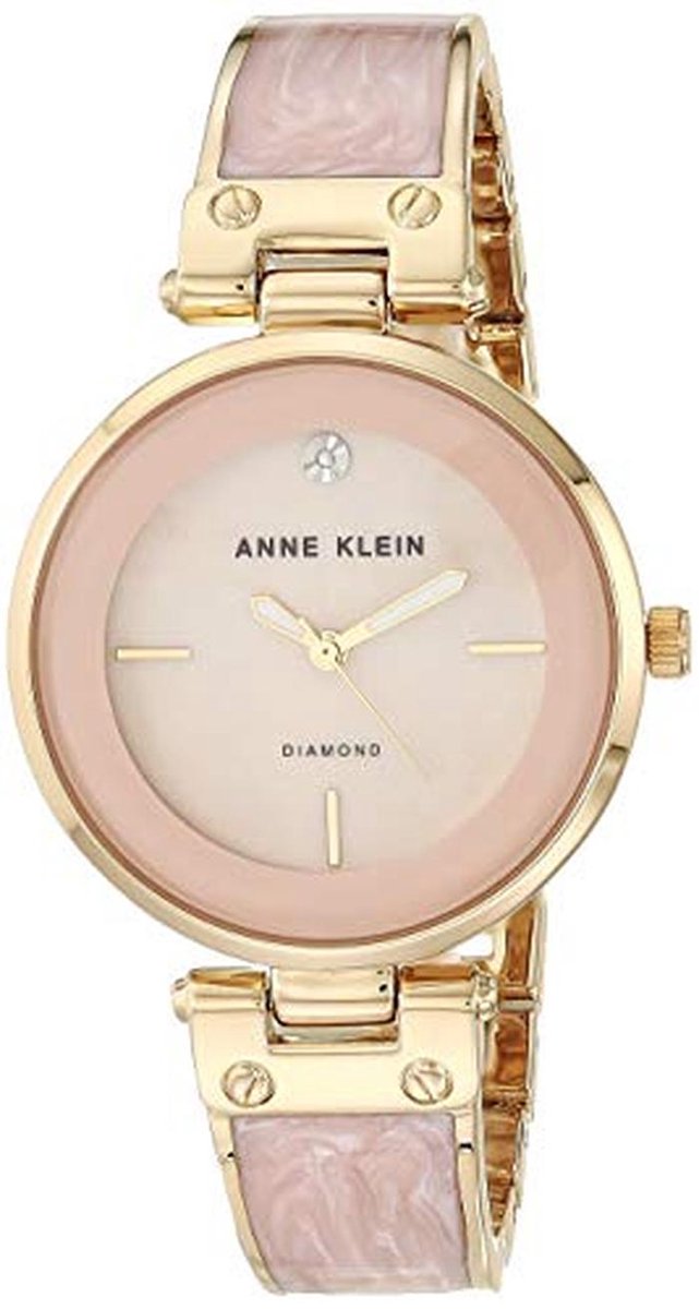 Dames Bangle Horloge met Echte Diamanten en Keramische Band