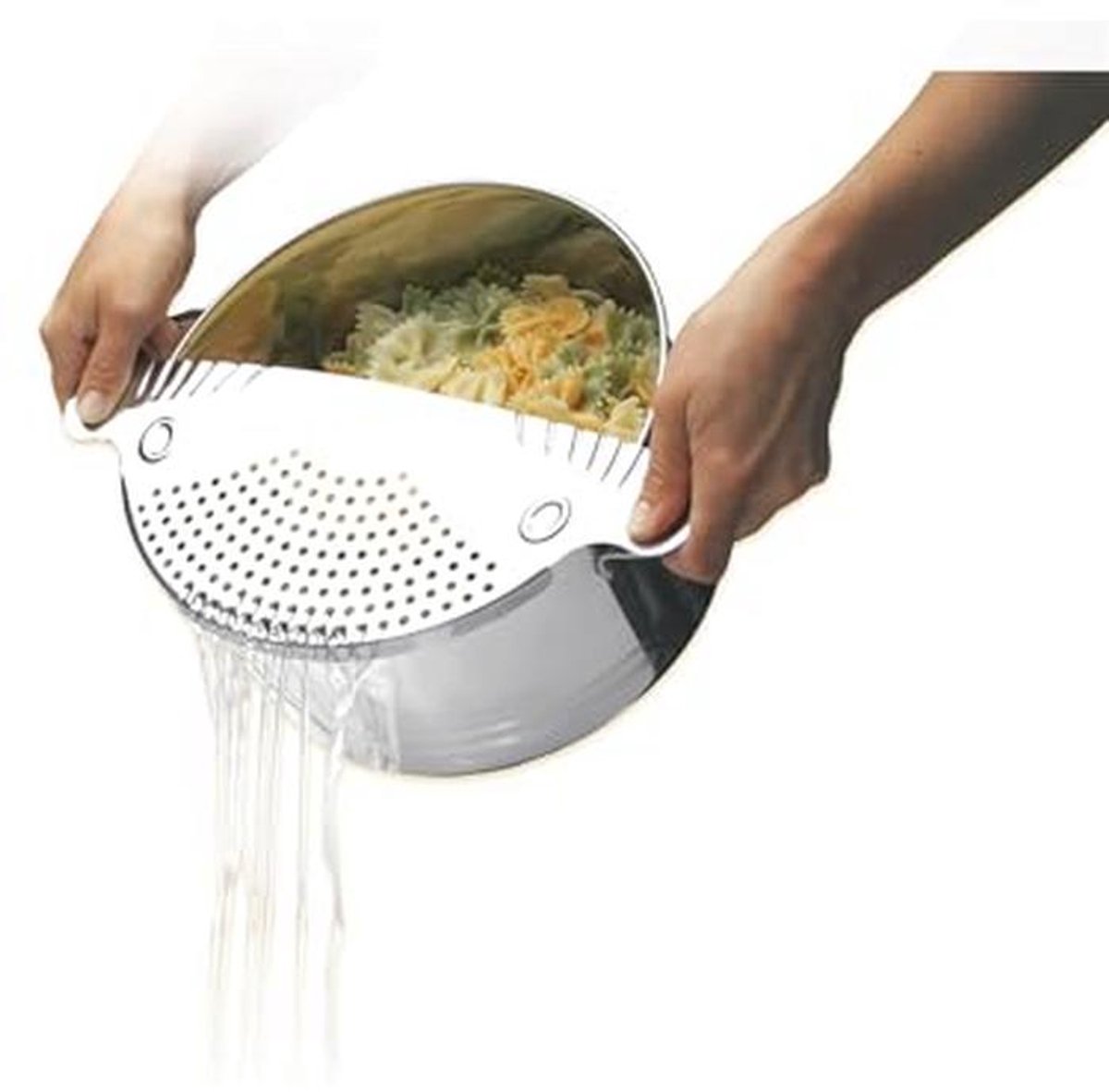 Afgiethelp voor keuken - Roestvrijstalen keukentool met lengte 33 cm