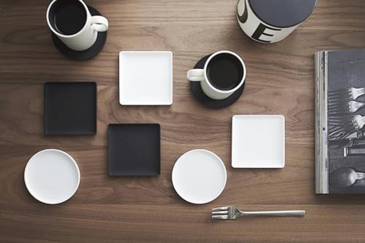 Set van 6 silicone onderzetters - rond, vaatwasmachinebestendig, eenvoudig en flexibel
