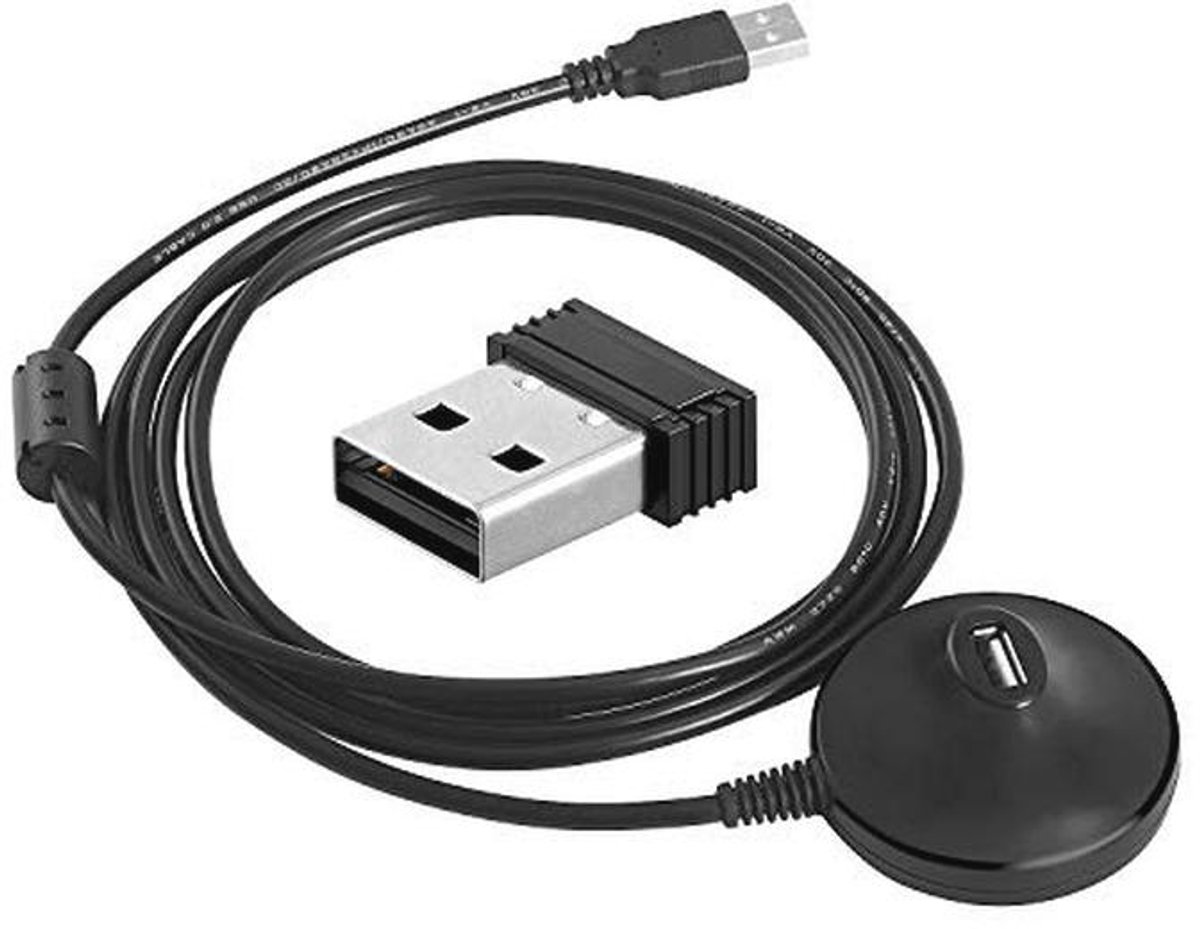 ANT+ USB Stick Dongle voor Zwift en Fiets Trainers - 16,5m Verlengkabel