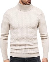 Heren coltrui met hoge hals - Warm basisvest & stijlvolle cardigan