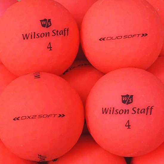 24 Low Compression Golfballen - Zacht, Rood, Matte Afwerking van Merkloos — afbeelding 3