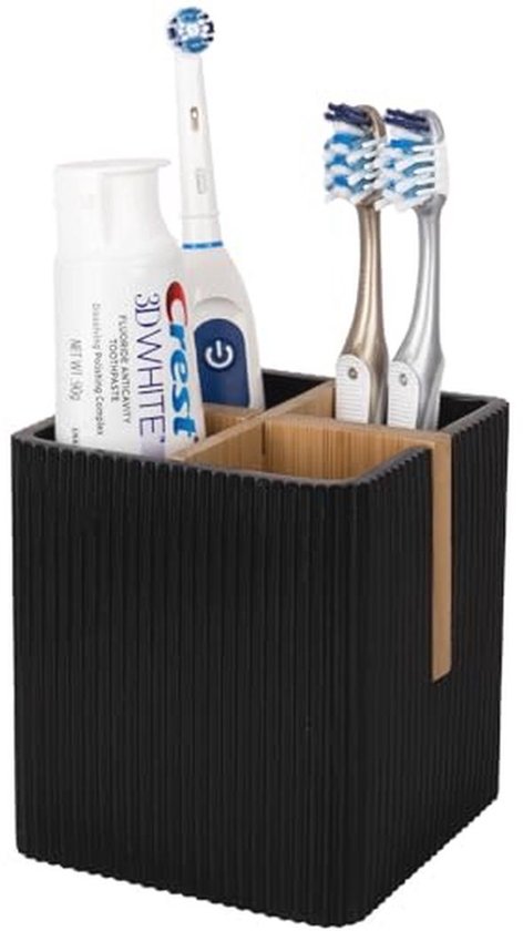 PARKMANI Badkamer Counter Organizer, Tandenborstelhouders, Kinderen Elektrische Tandenborstel & Tandpasta Houders, Badkamer Vanity Sink Organizer (Marble