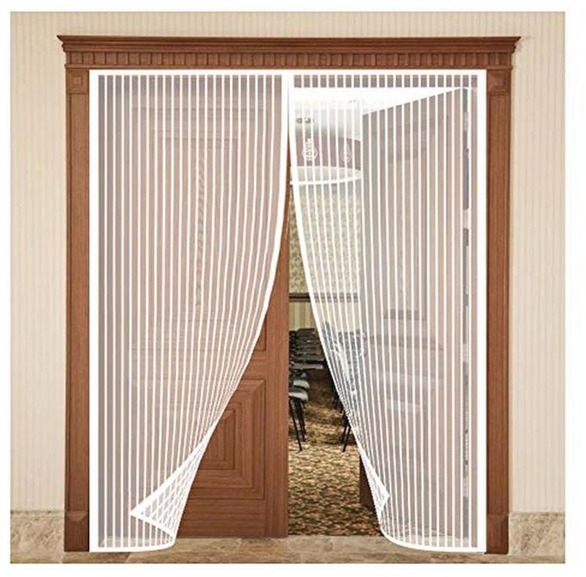 Magnetische Hordeur 95x245cm - Vliegengordijn voor Balkon en Woonkamer met Automatische Afdichting