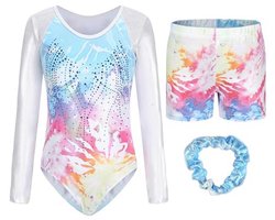 Turnpakje voor meisjes met broek - balletdanspak, gymnastiekpak en dansles