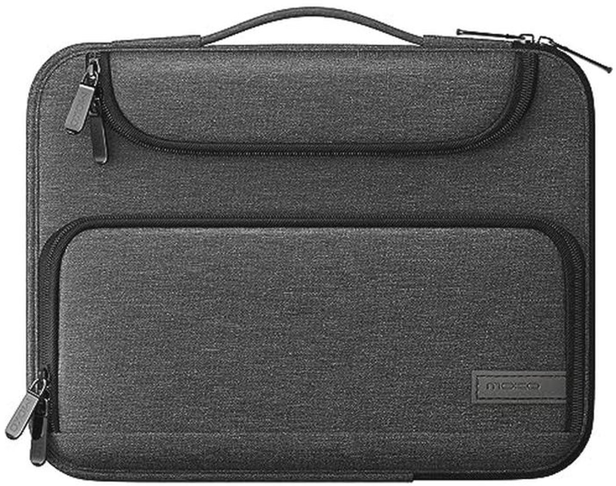 Waterdichte 12.9 Inch Laptop Sleeve - Geschikt voor Tablets en Laptops tot 12.9 Inch, Met Dubbele Vakken en Uittrekbare Handgreep