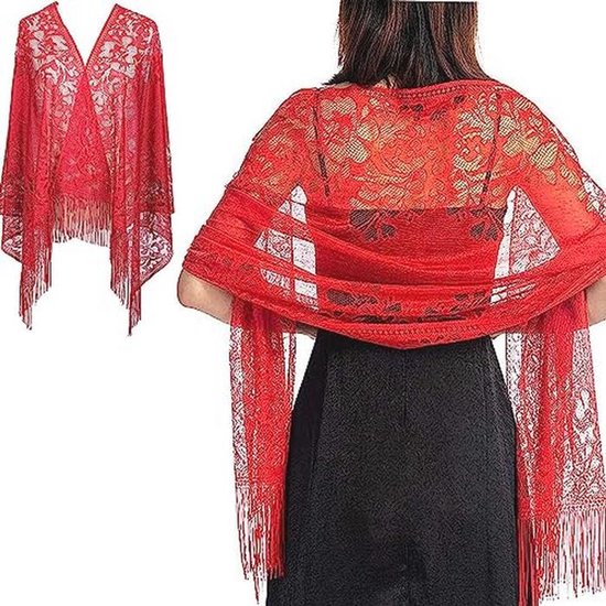 Rode Dames poncho's kopen? ✔️ Tot 60% korting