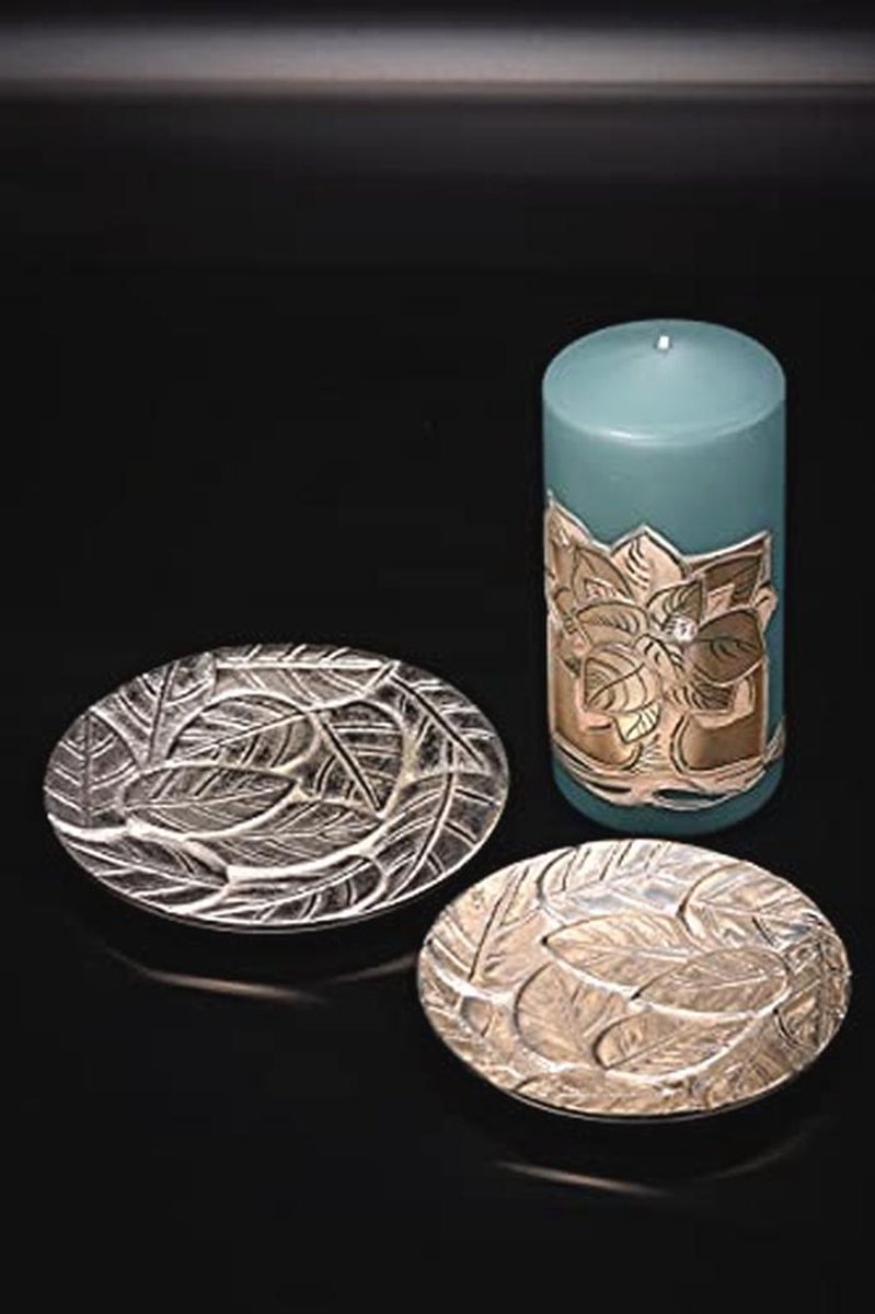 Aluminium kaarsenonderzetter Ø 14 cm - Design kaarsenplateau voor elke gelegenheid