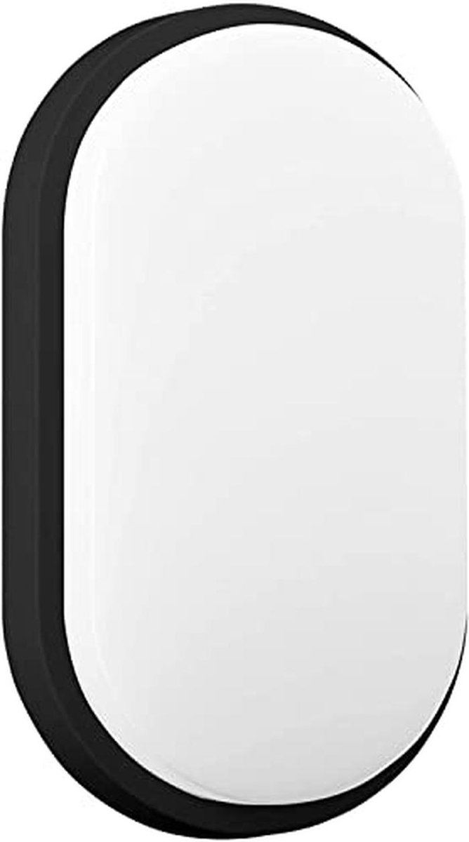 LED Wandlamp Buiten IP54 4000K - Zwart 1100lm voor Tuin en Terras