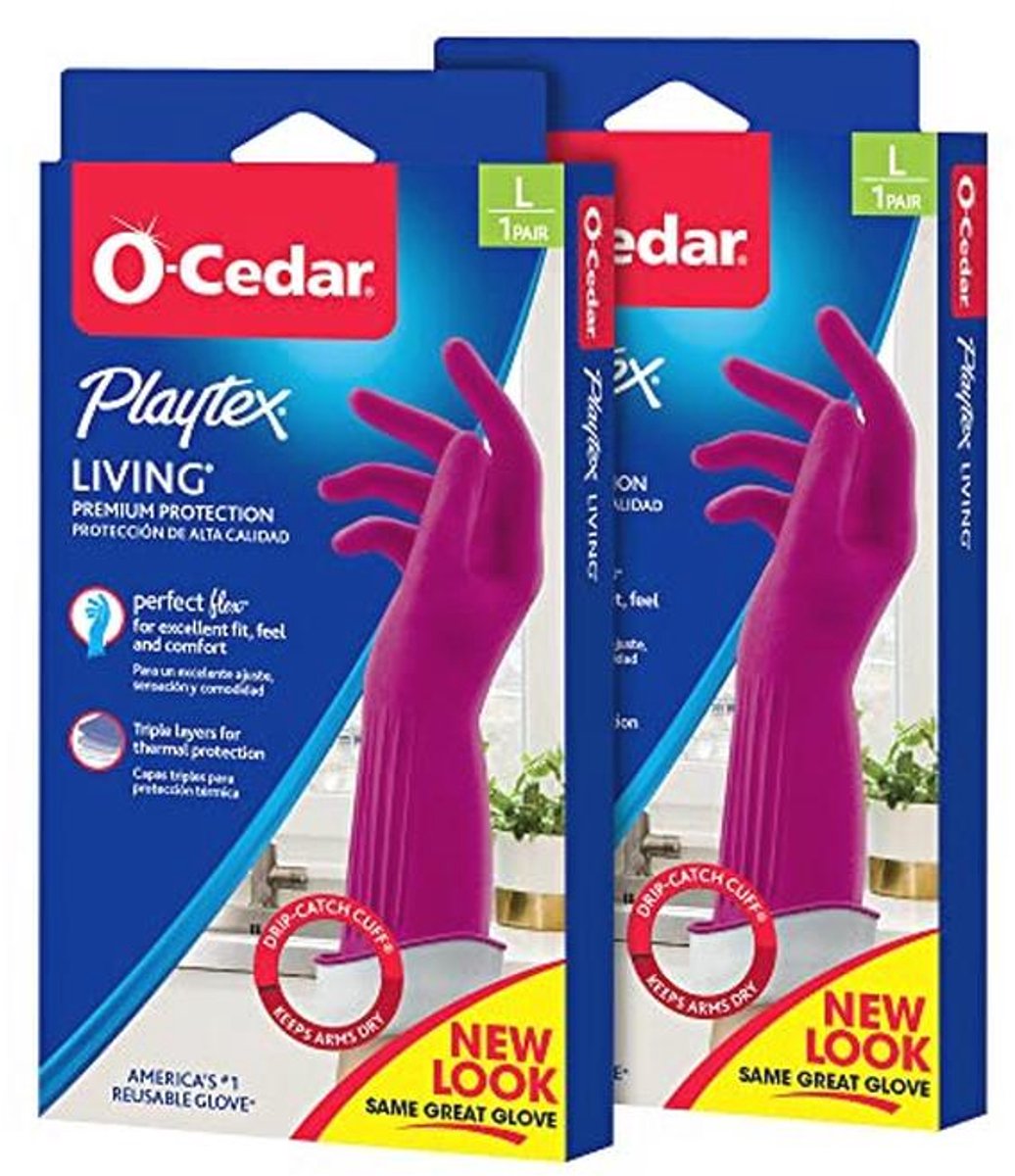 Herbruikbare rubberen reinigingshandschoenen - Premium bescherming voor thuis (2 stuks)