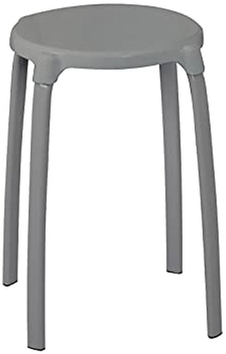 Stalen badkruk - Ø 30 cm - Hoogte 46,5 cm - Stapelbaar en veilig
