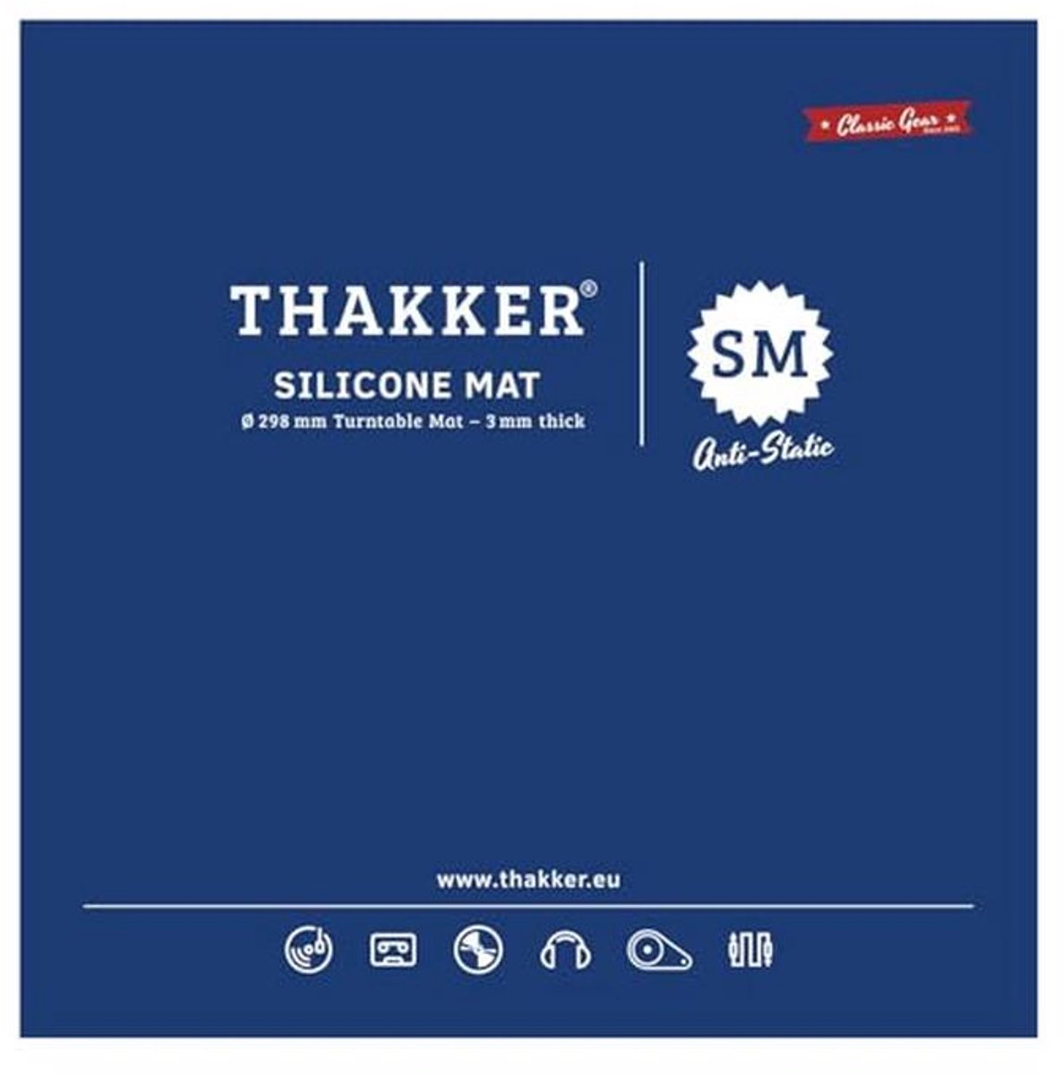 Antistatische Silicone Draaitafelmat - 3 mm Dik, 298 mm Diameter voor 12' Platenspeler