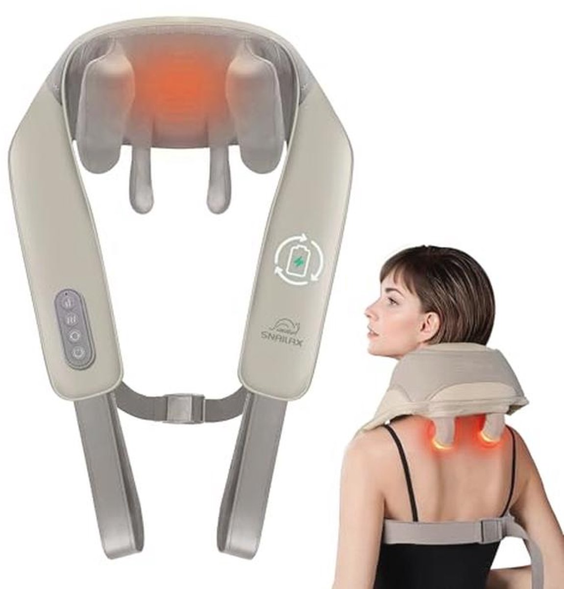 Snailax draadloos nekmassageapparaat
