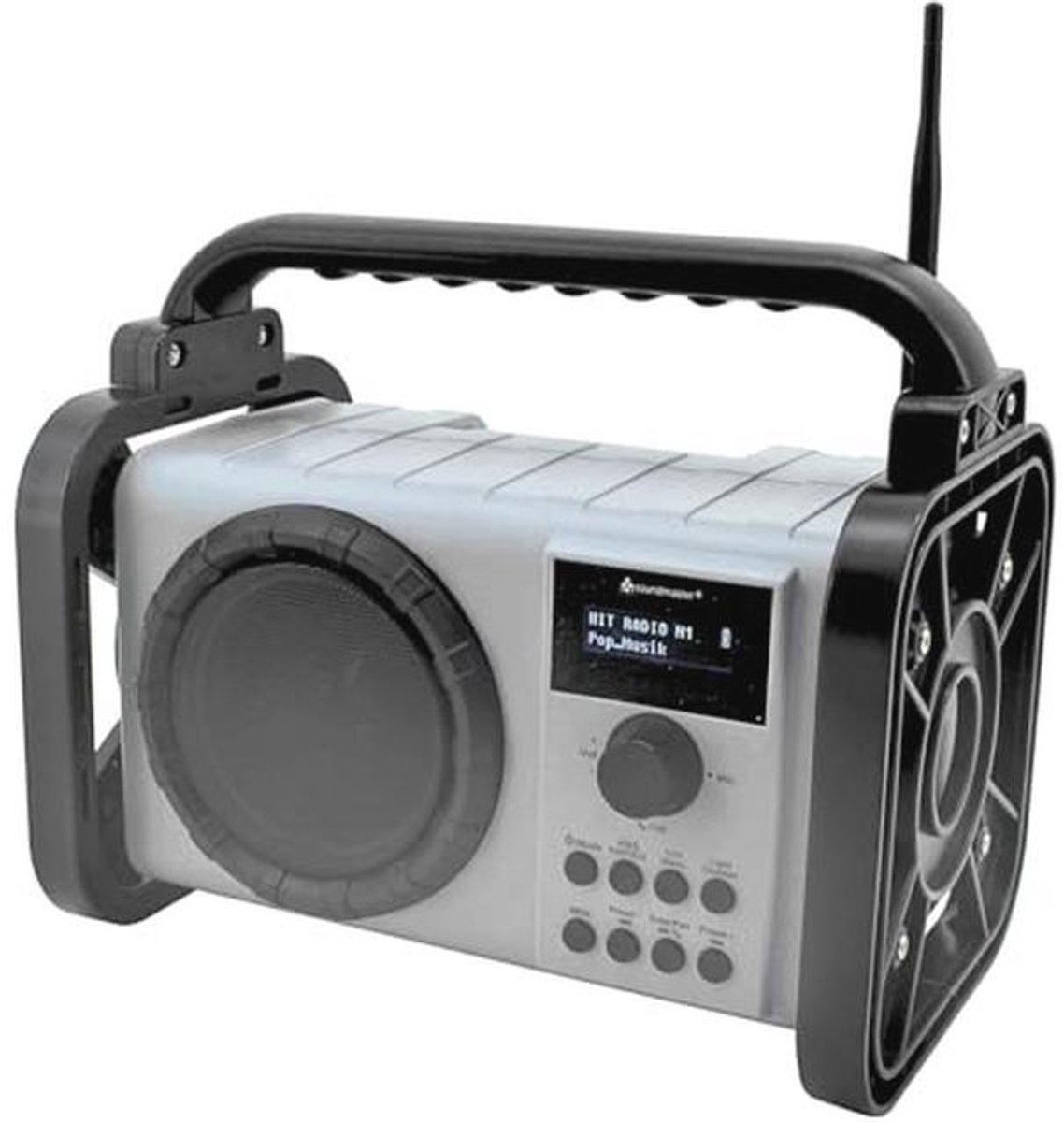 DAB+ Bouwplaatsradio met Bluetooth en Li-Ion Accu - Spatwaterdicht en Stofdicht