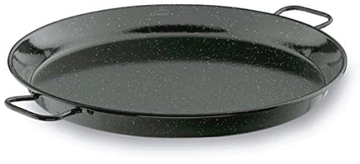 Mini Paella-pan van Smalt-ijzer - 32 cm, Ideaal voor Koken en Serveren