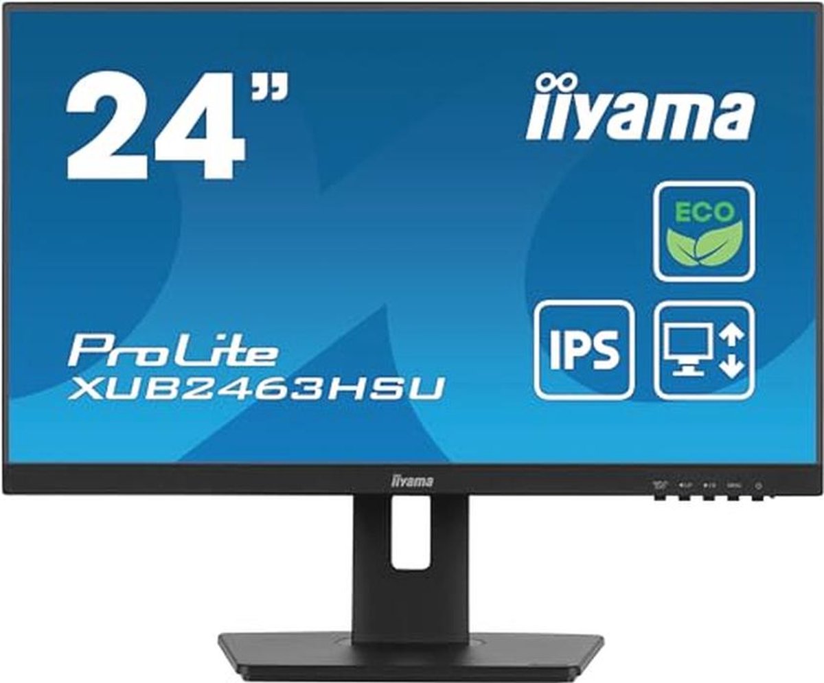 24 inch Monitor met IPS Paneel, 3ms Reactietijd, HDMI/DP en Geluid