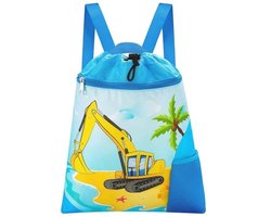 WAWSAM Gymnastiekrugzak met trekkoord, 38 × 45 cm, sporttas voor kinderen, waterdichte boodschappentas voor zwembad, strand