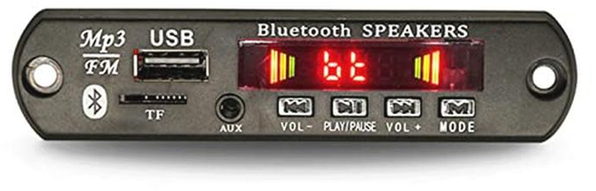 Bluetooth Audio MP3 Decodering Module met Afstandsbediening en USB, FM, AUX Functie