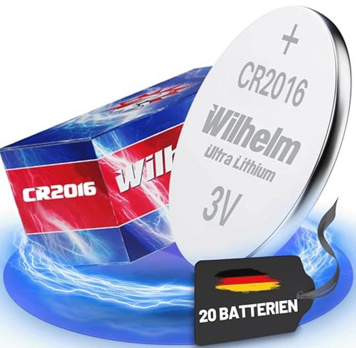 20 x knoopcel batterij Lithium 3V CR 2016 - Hoogwaardige energie voor al uw apparaten
