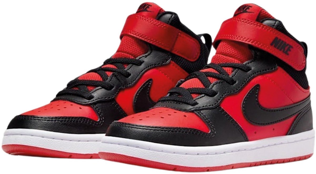 Nike Court Borough Mid 2 rood - zwart - wit