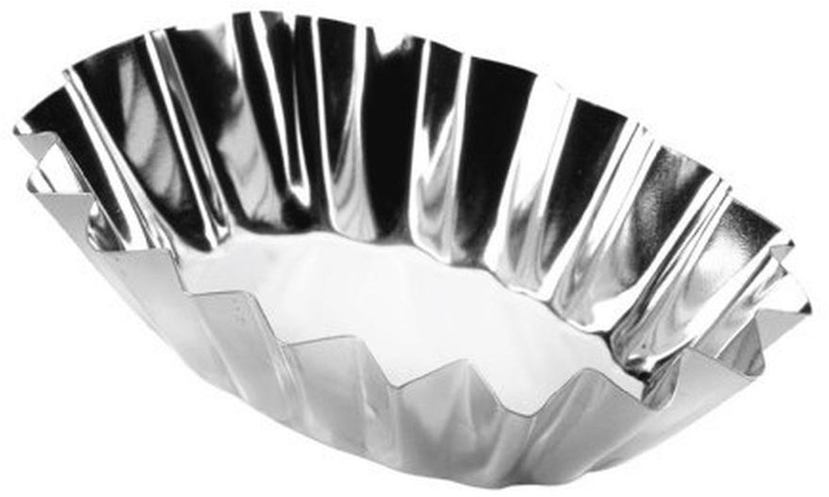 Ovale Taartjesvormen van Metaal - Set van 6 Stuks