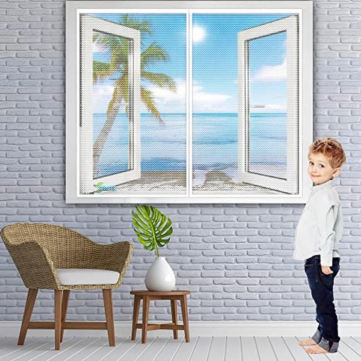 Anti-insect Hordeur 130 x 60 cm - Magnetisch En Eenvoudig Te Installeren