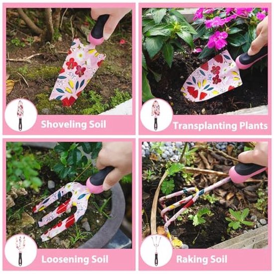 Tuinvriendinnen: 10-delige Tuinset met Bloemenprint - Perfecte Cadeaus voor Verjaardagen, Moederdag, Kerst en Pensionering — afbeelding 5