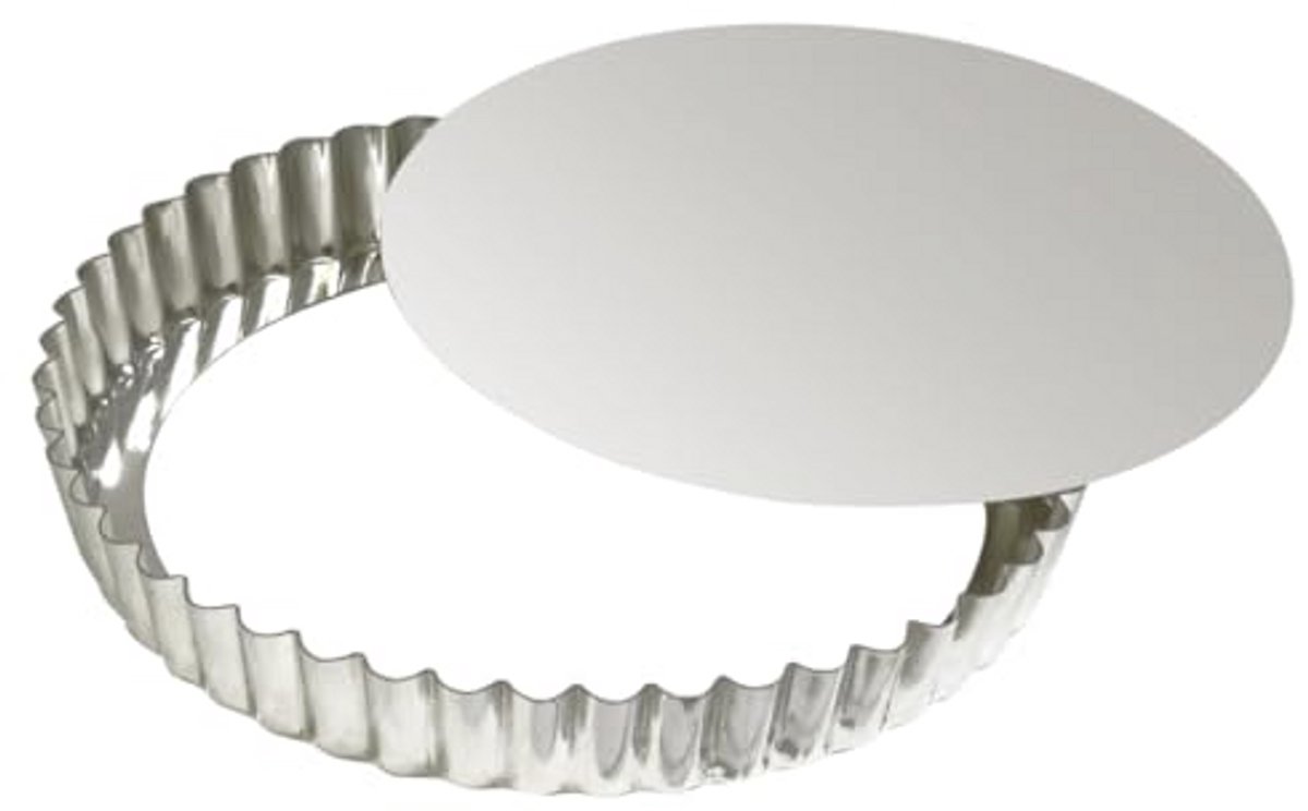 Ronde gekartelde taartmal 280 mm met losse bodem