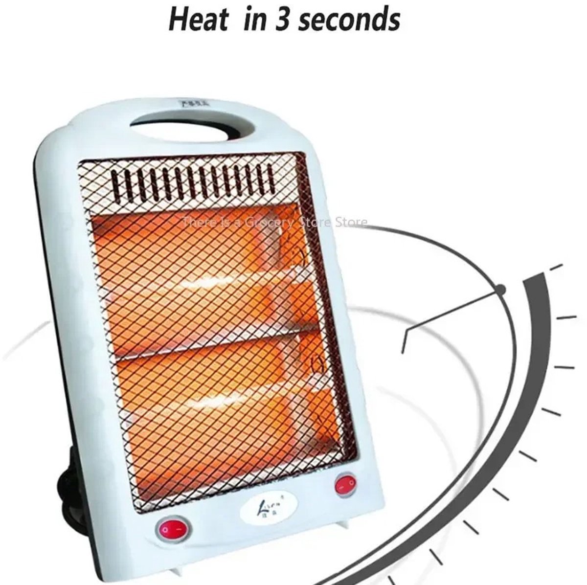 Je Huis Draagbare Elektrische Kachel – Mini Heater 300/600W – Compacte Luchtverwarmer voor Slaapkamer & Kantoor – Snelle Heteluchtblazer
