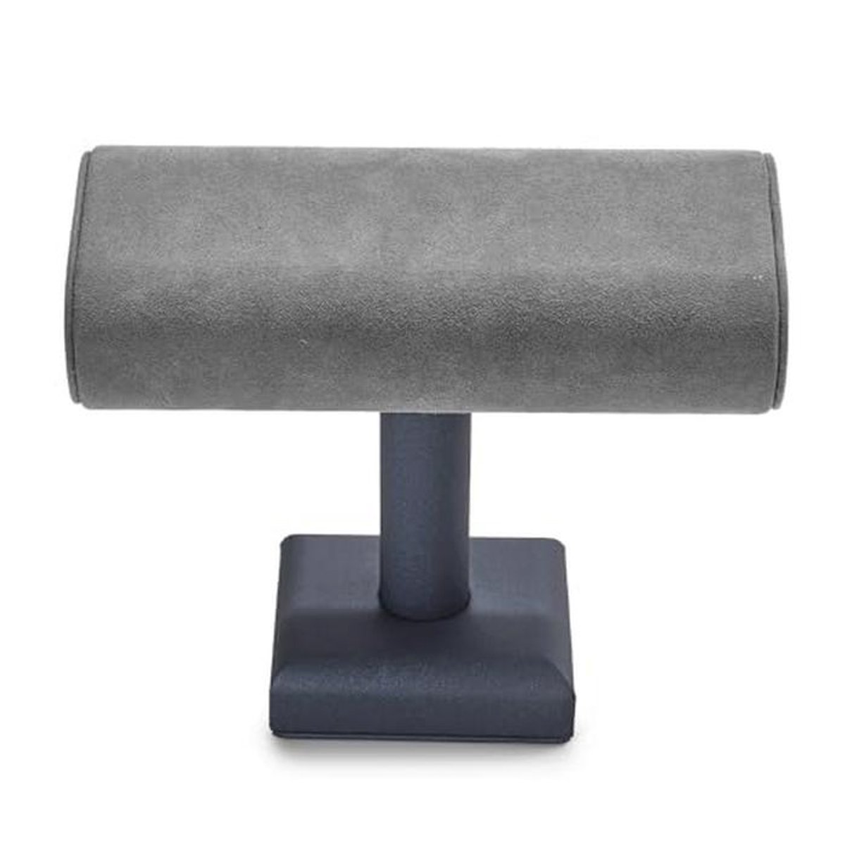 Sieradenstandaard voor Horloges en Armbanden - Donkergrijs Microvezel Leder