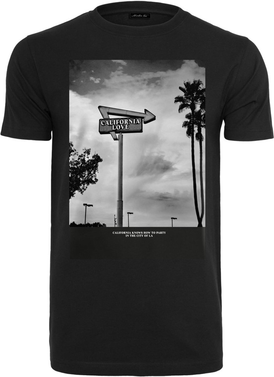 Mister Tee California Love Heren T-shirt S Zwart