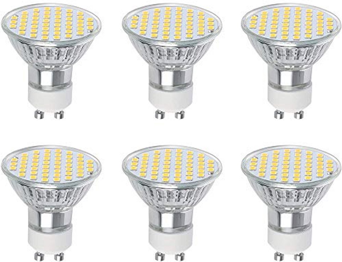 GU10 LED Lamp 6 stuks 3W Warm Wit 2700K