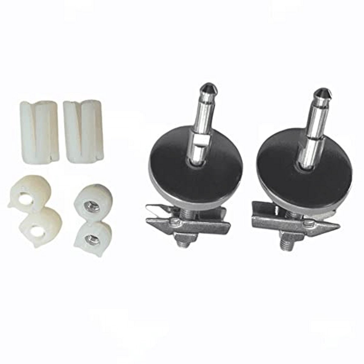 Toiletbril Scharnier Set met Soft-Close Mechanisme en Roestvrij Stalen Afwerking