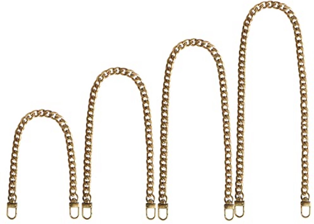 Metalen Zakketting voor Handtas - 4 Stuks - Draagriem en Platte Kettingriem