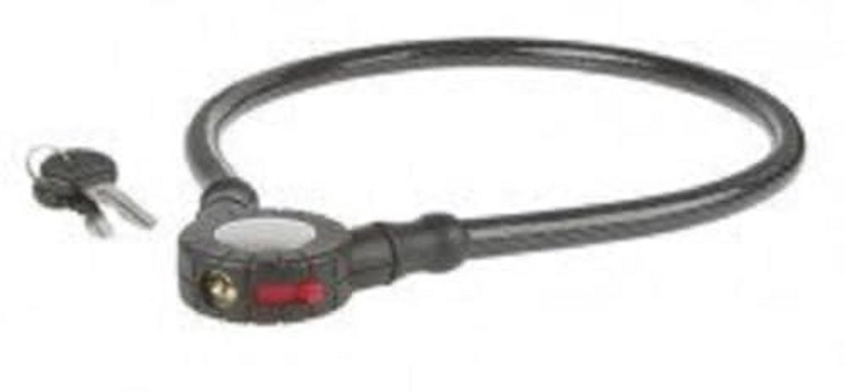 Automatisch Kabelslot 12 x 650 mm - Gevlochten Kabel met Automatische Vergrendeling voor Fiets