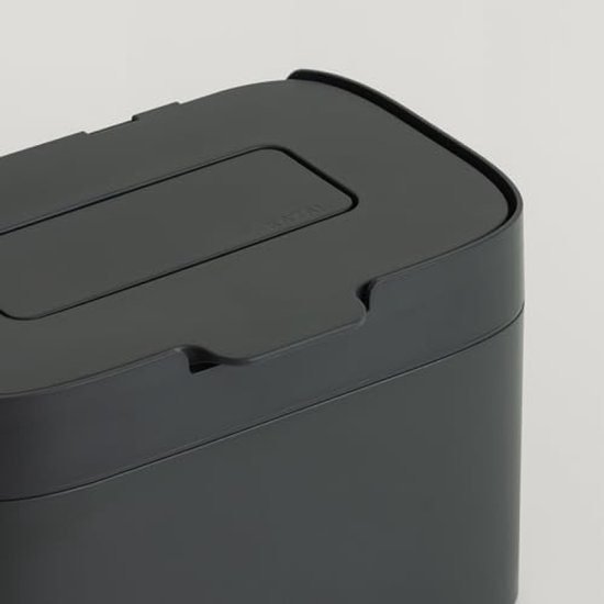 Poubelle Blanche à Poussoir Avec Couvercle, Style Industriel, Sur Trépied En Bois, Pour Cuisine, Salle De Bain, Salon, Bureau - Maison