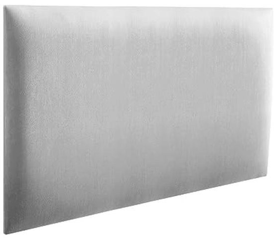 Panneaux muraux rembourrés | Panneaux en mousse 3D | Coussin mural comme tête de lit | Décoration murale pour chambre, chambre d'enfant, bureau, hall | Gris clair 60 x 40 cm