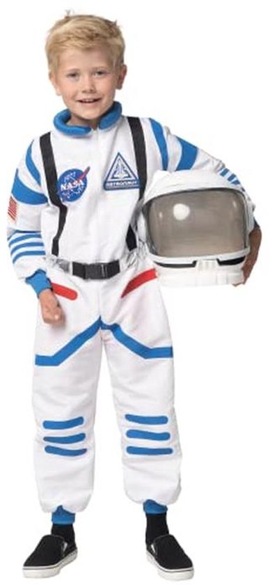Unisex Astronaut Kostuum voor Kinderen - Wit NASA Jumpsuit met Helm